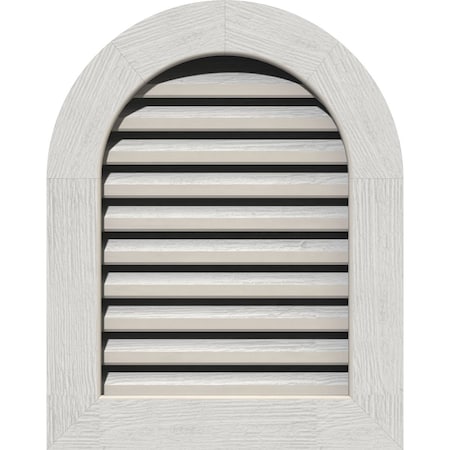 Round Top Gable Vent Functional, Western Red Cedar Gable Vent W/1 X 4 Flat Trim Frame, 36W X 26H